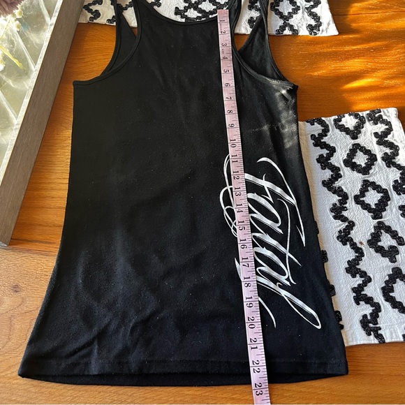 Fatal Clothing tattoo beach girl Graphic Tank Top size medium M - Picture 6 of 6